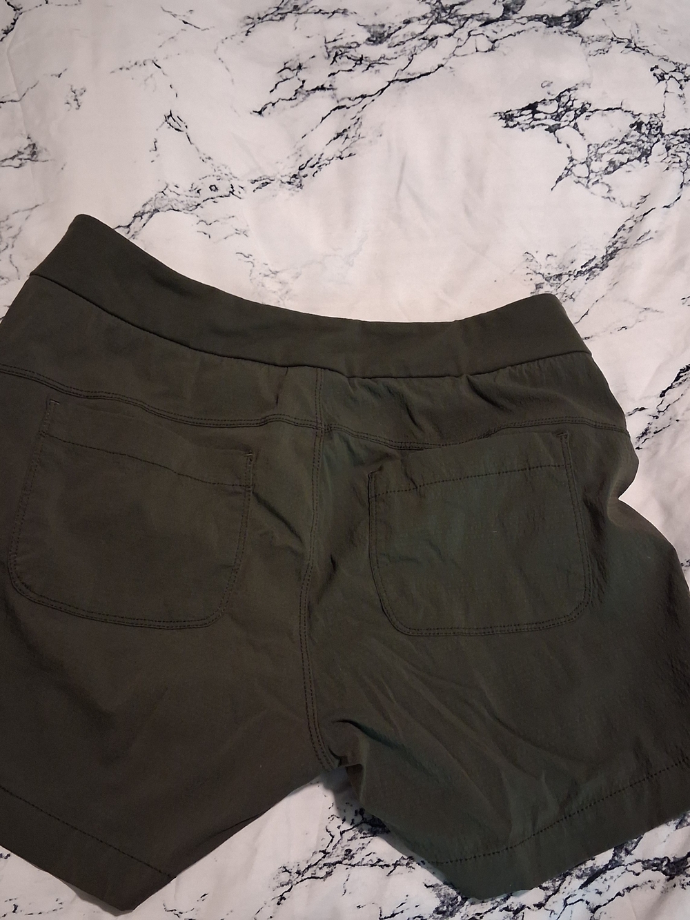 Athleta Olive Green Utility Athletic Shorts - Picture 5 of 5